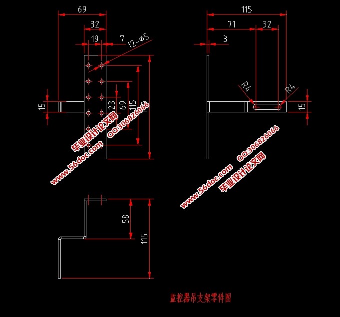 ֧ܳѹģ(CADͼ,SolidWorksάͼ)