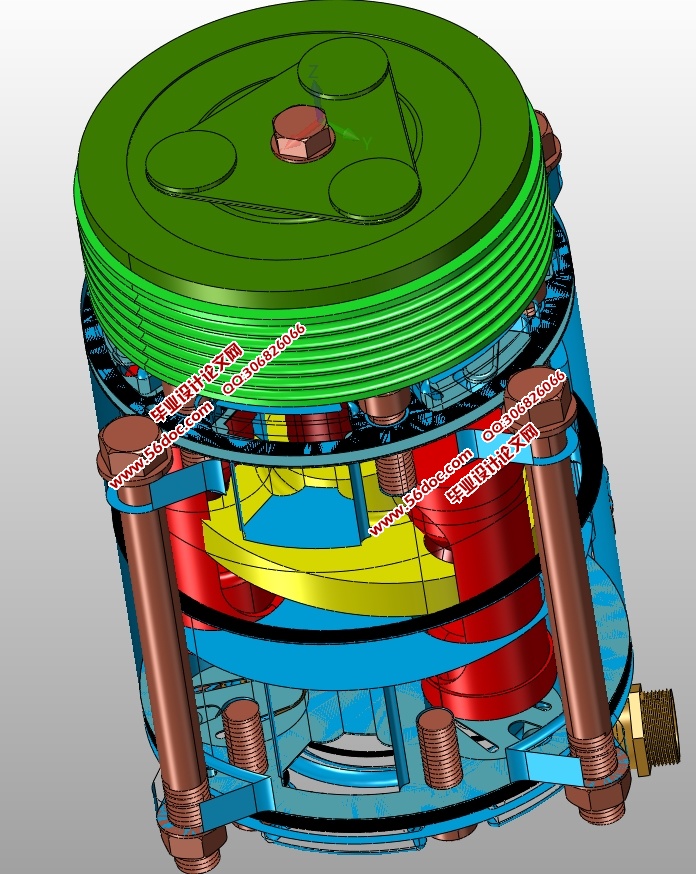 ˫бʽյѹ(CADװͼ,IGS,SolidWorksάͼ)