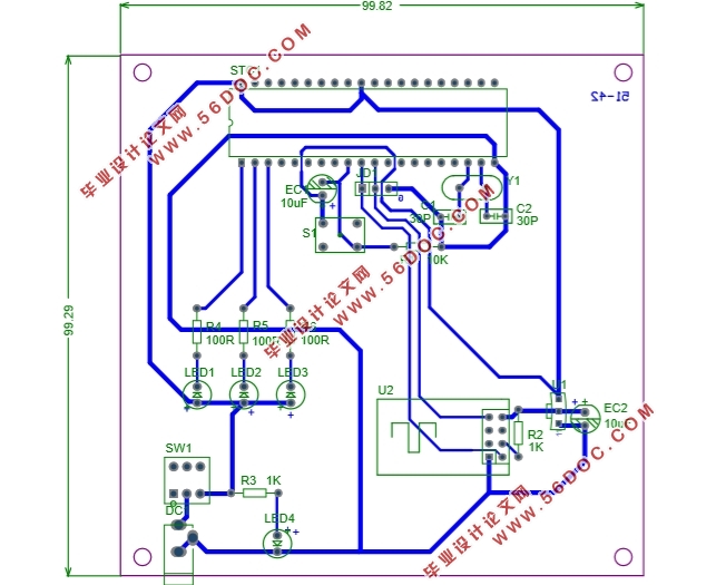 Ƭ߼LEDƵϵͳо(,PCBӲͼ)