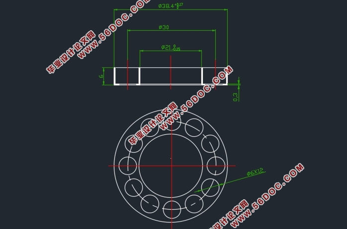 0.3mm08ֱּܵĳѹģ(CADͼװͼ)