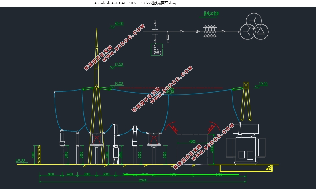 220KVվֳ(CADͼ)