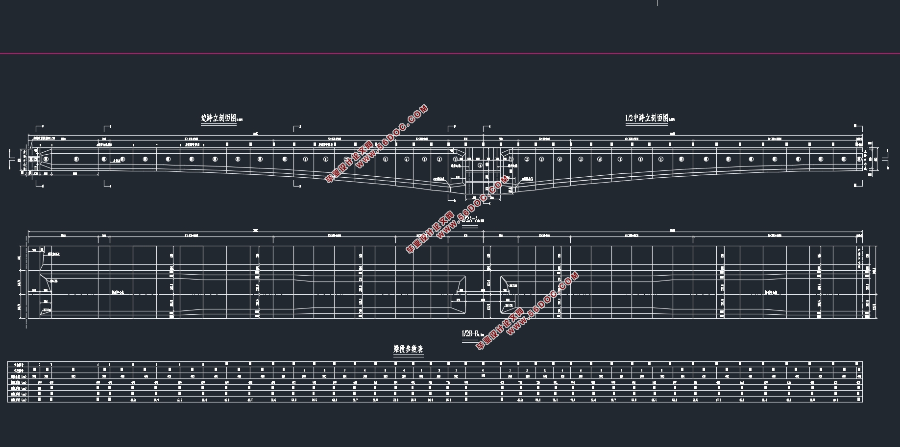 겺Ӵ(78m+130m+78m)ϲṹ(CADͼ)