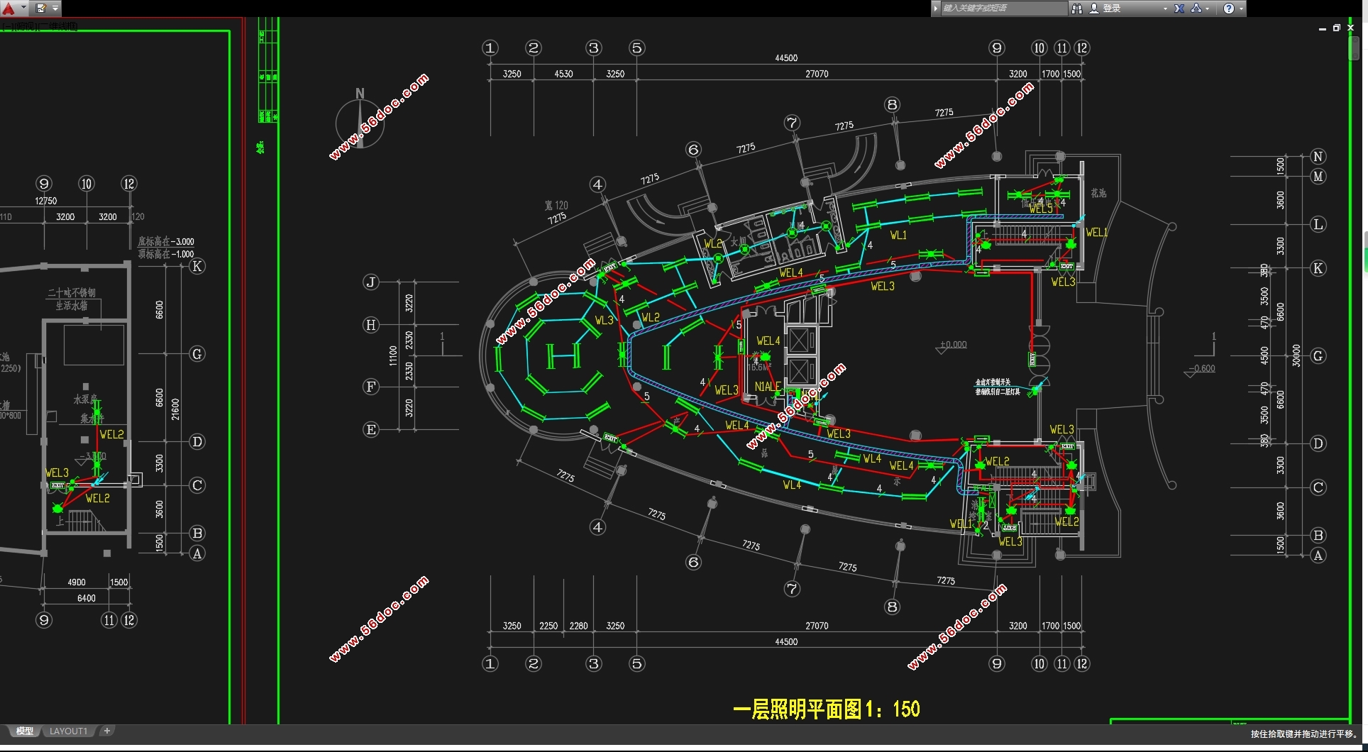 十层科研信息中心(二类高层办公建筑)电气设计(含CAD图)