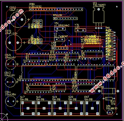 基于51单片机的数字时钟设计(含电路原理图,PCB图,程序)