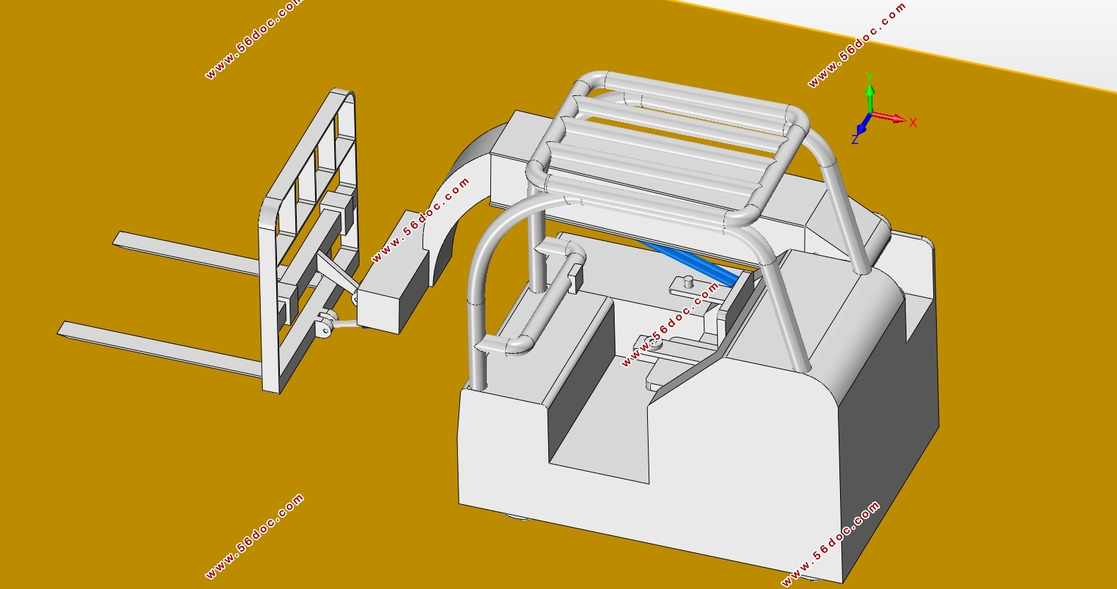 臂架型电动叉车设计研究(含CAD图,SolidWorks三维图)
