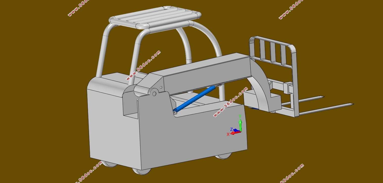 臂架型电动叉车工作装置设计研究(含CAD图,SolidWorks三维图)