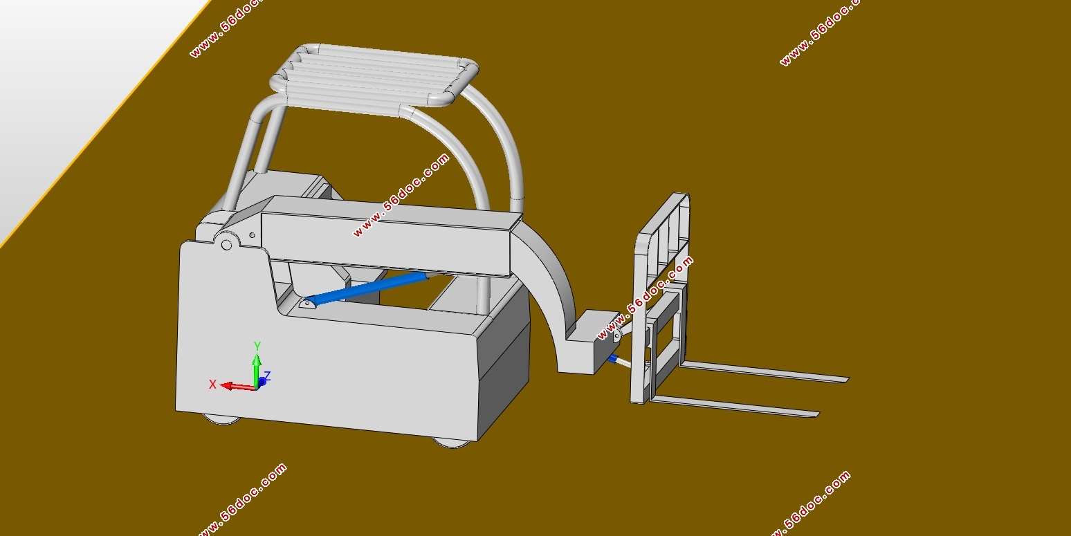 臂架型电动叉车工作装置设计研究(含CAD图,SolidWorks三维图)