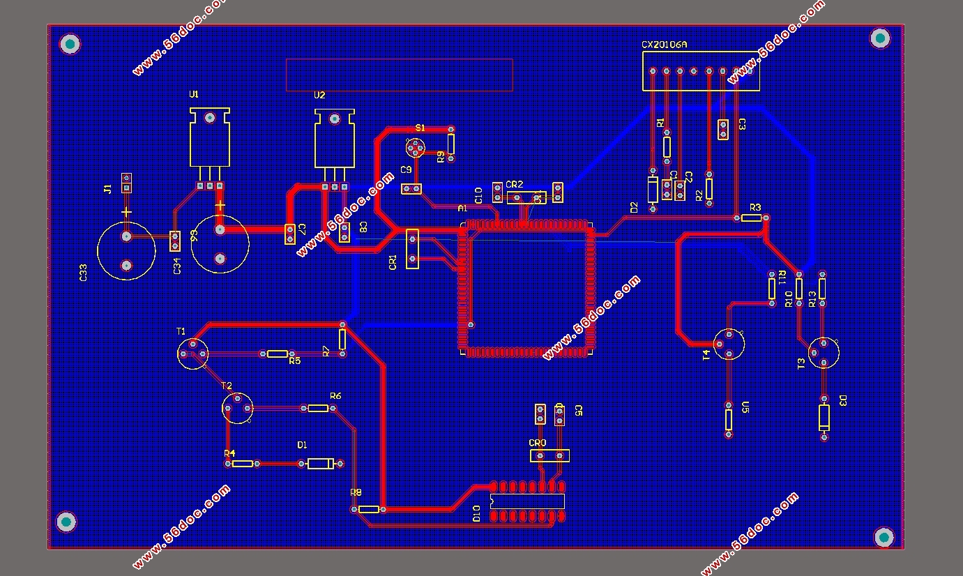 红外烟雾报警器设计(含电路原理图,PCB图)
