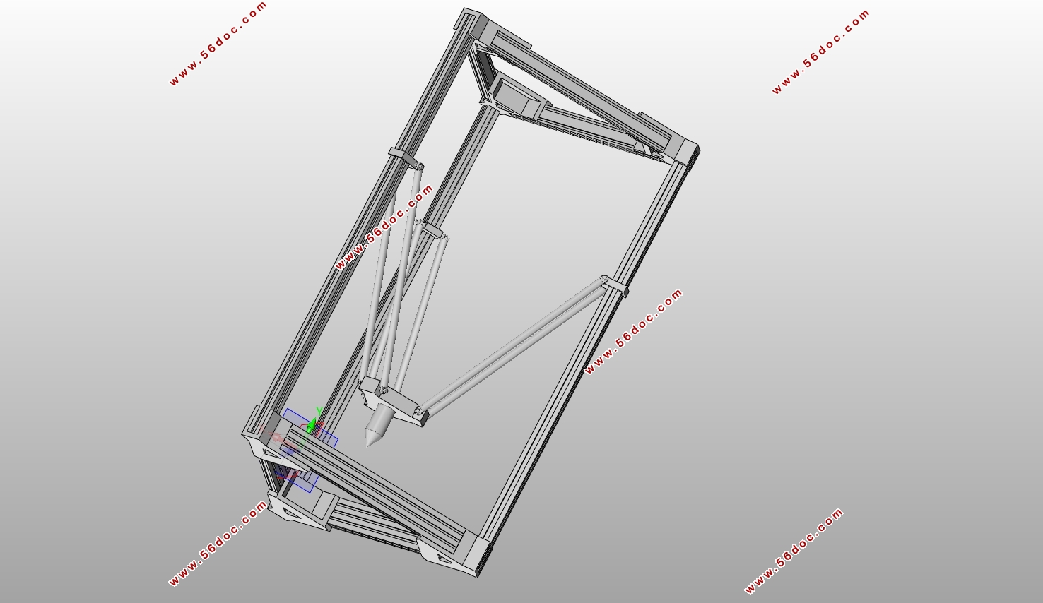 基于Delta结构的3D打印机虚拟样机设计及仿真(含SolidWorks三维图)