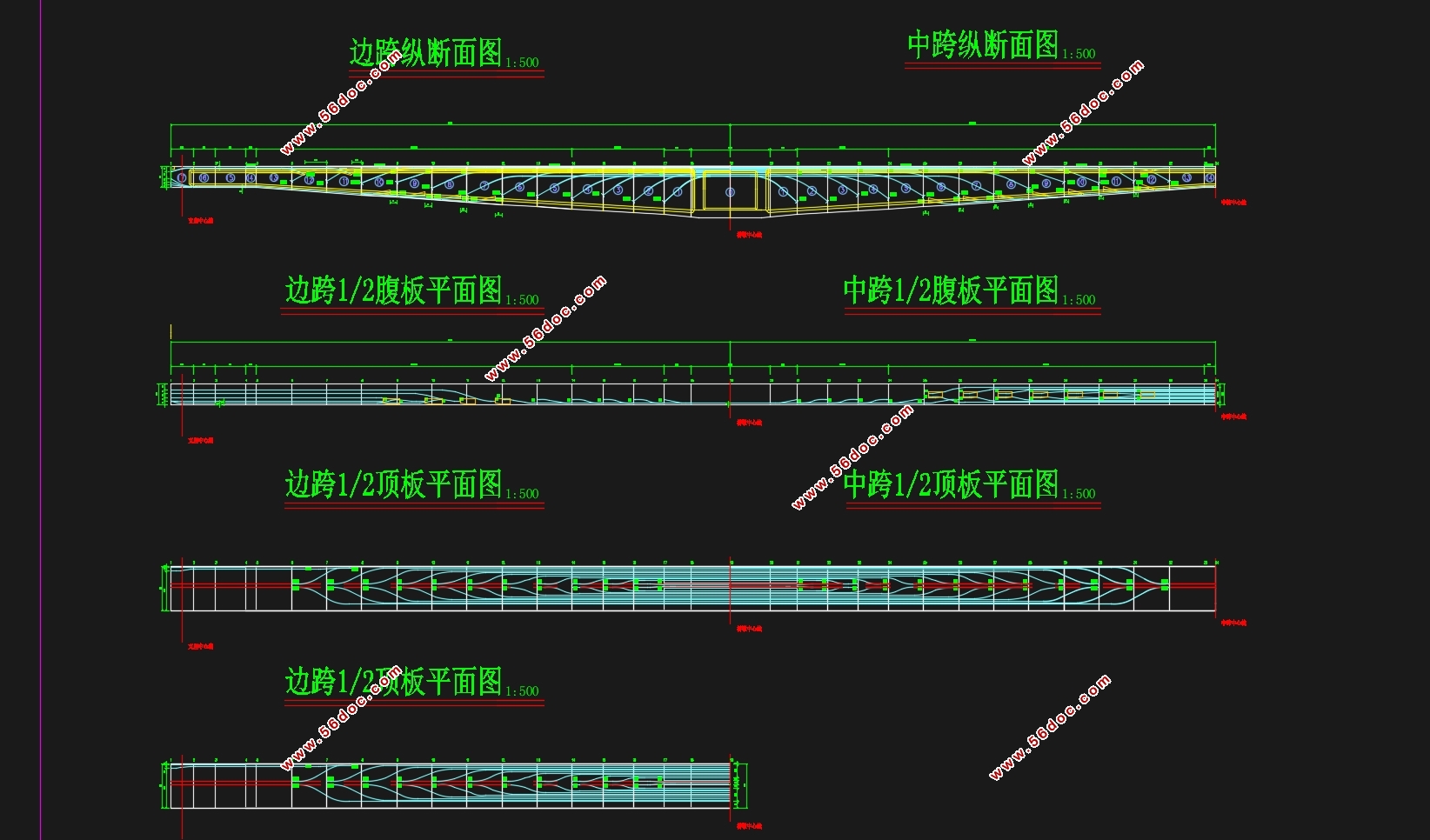 (75+130+75m)I级公路预应力混凝土连续刚构桥设计(含CAD图)