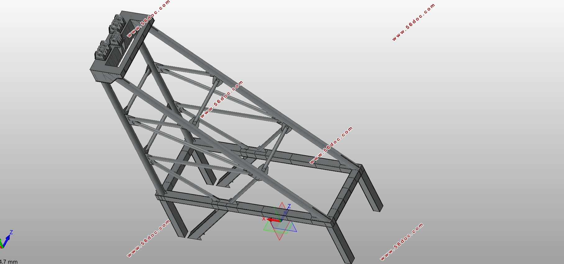 200Tػ弰ּܽṹ(CAD,SolidWorksάͼ)