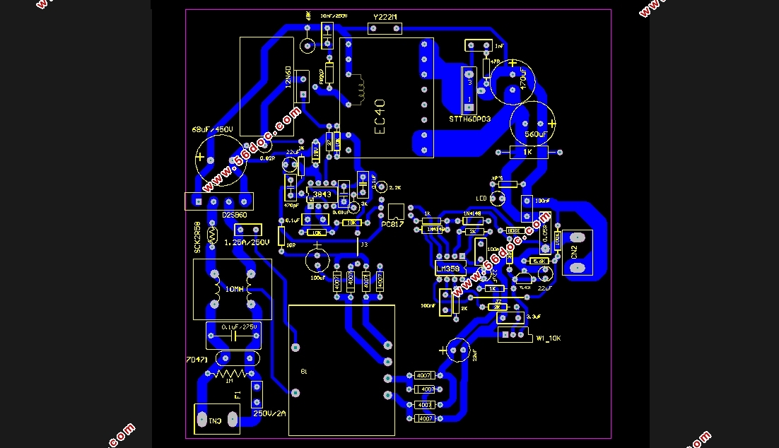 LEDԴ·(ԭͼ,PCBͼ)