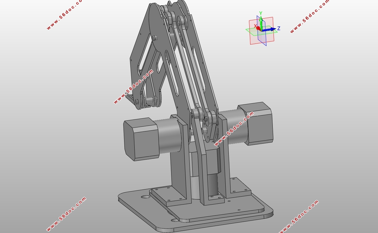 基于机械臂结构的3D打印机虚拟样机设计(SolidWorks三维,ADAMS仿真)