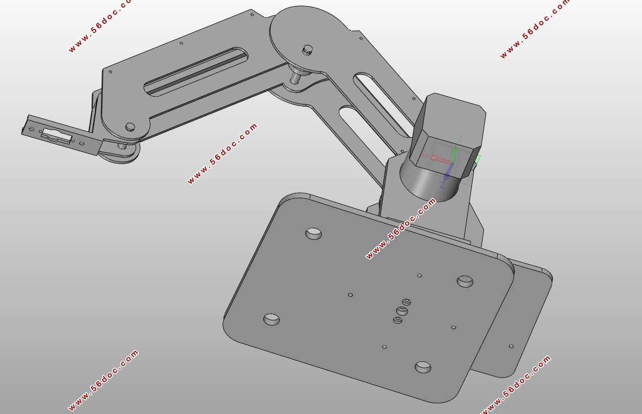 基于机械臂结构的3D打印机虚拟样机设计(SolidWorks三维,ADAMS仿真)