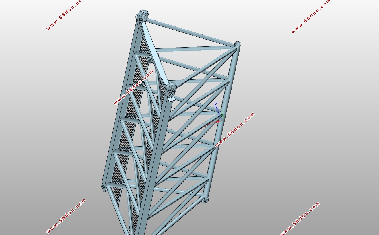80t-m自升式塔式起重机三维建模与虚拟装配(含CAD,PROE三维图)