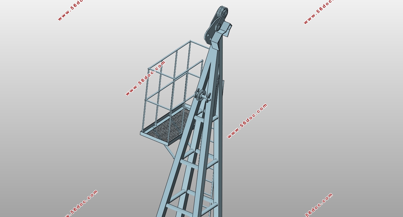 80t-m自升式塔式起重机三维建模与虚拟装配(含CAD,PROE三维图)