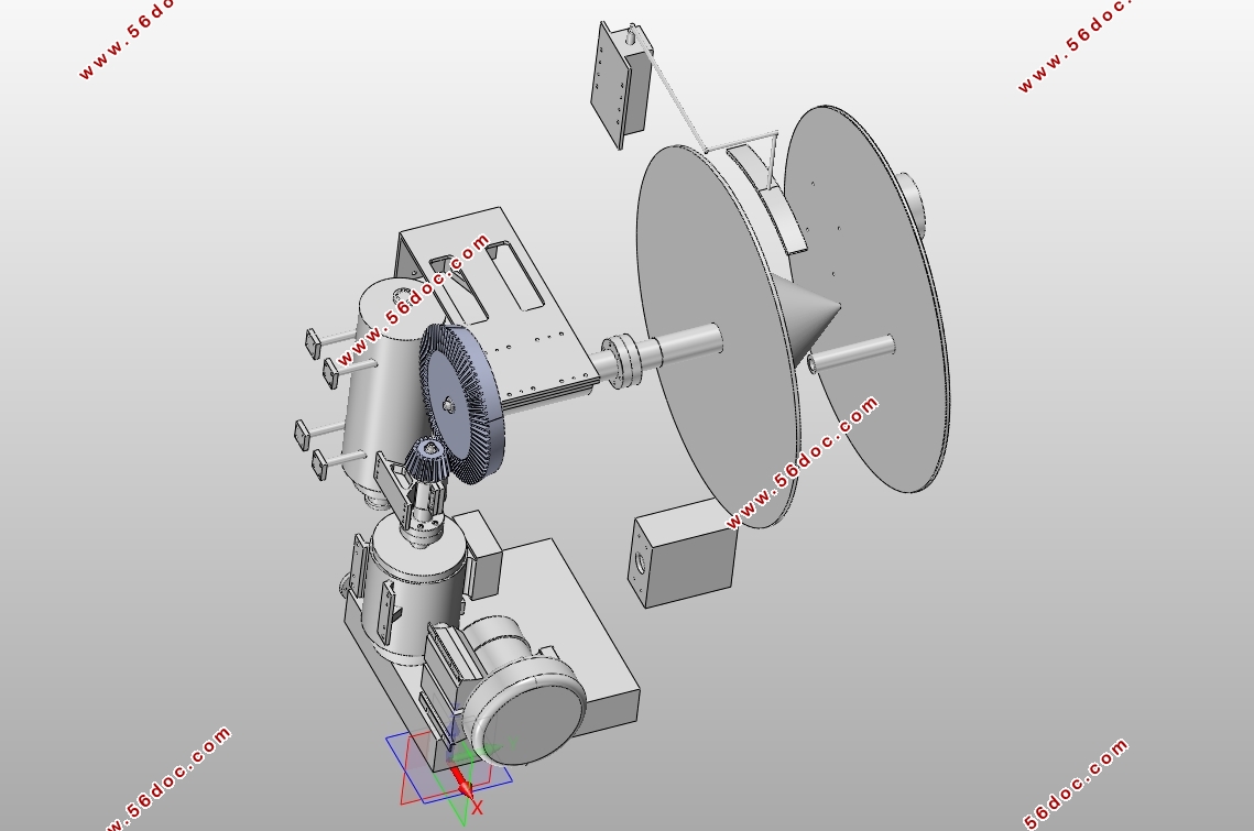 900mm包衣锅高效包衣机设计(含CAXA图,SolidWorks三维图)