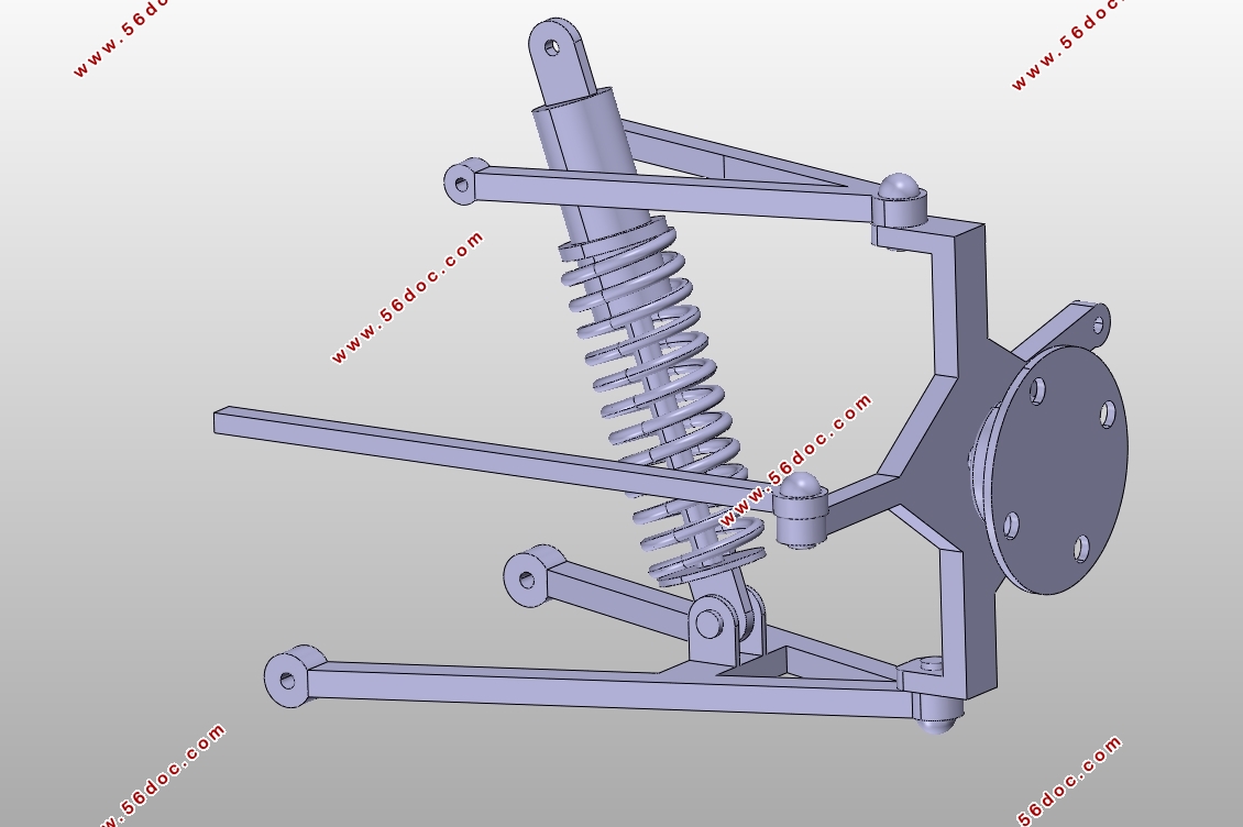 汽车半主动悬架系统控制策略研究(CAD,ADAMS,Simulink,CATIA三维图)