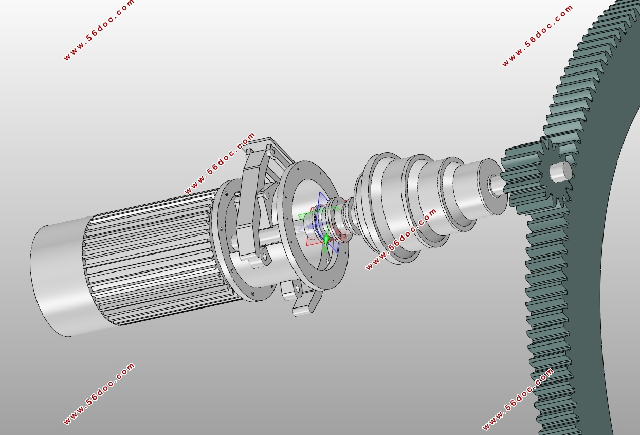 MQ4040单臂架门座起重机回转机构设计(含CAD图,SolidWorks三维图)