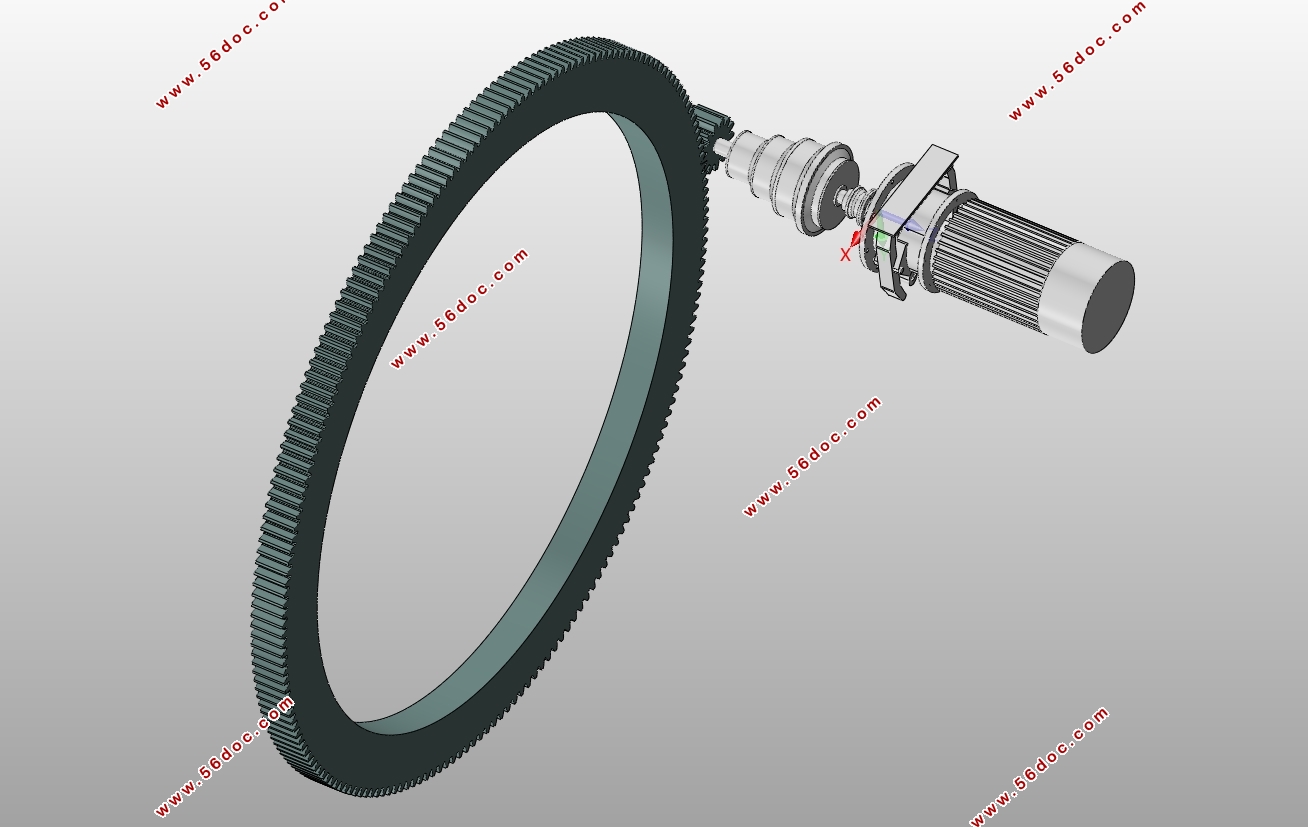 MQ4040单臂架门座起重机回转机构设计(含CAD图,SolidWorks三维图)