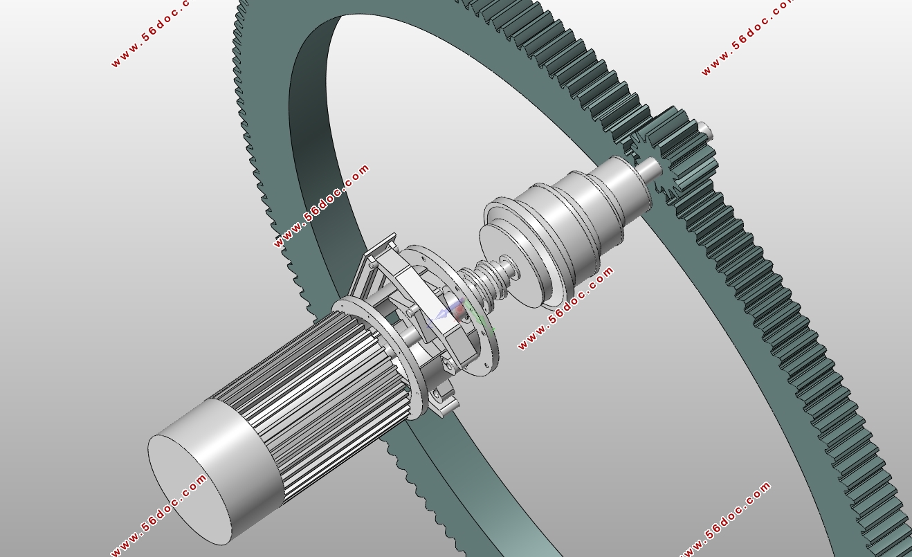 MQ4040单臂架门座起重机回转机构设计(含CAD图,SolidWorks三维图)