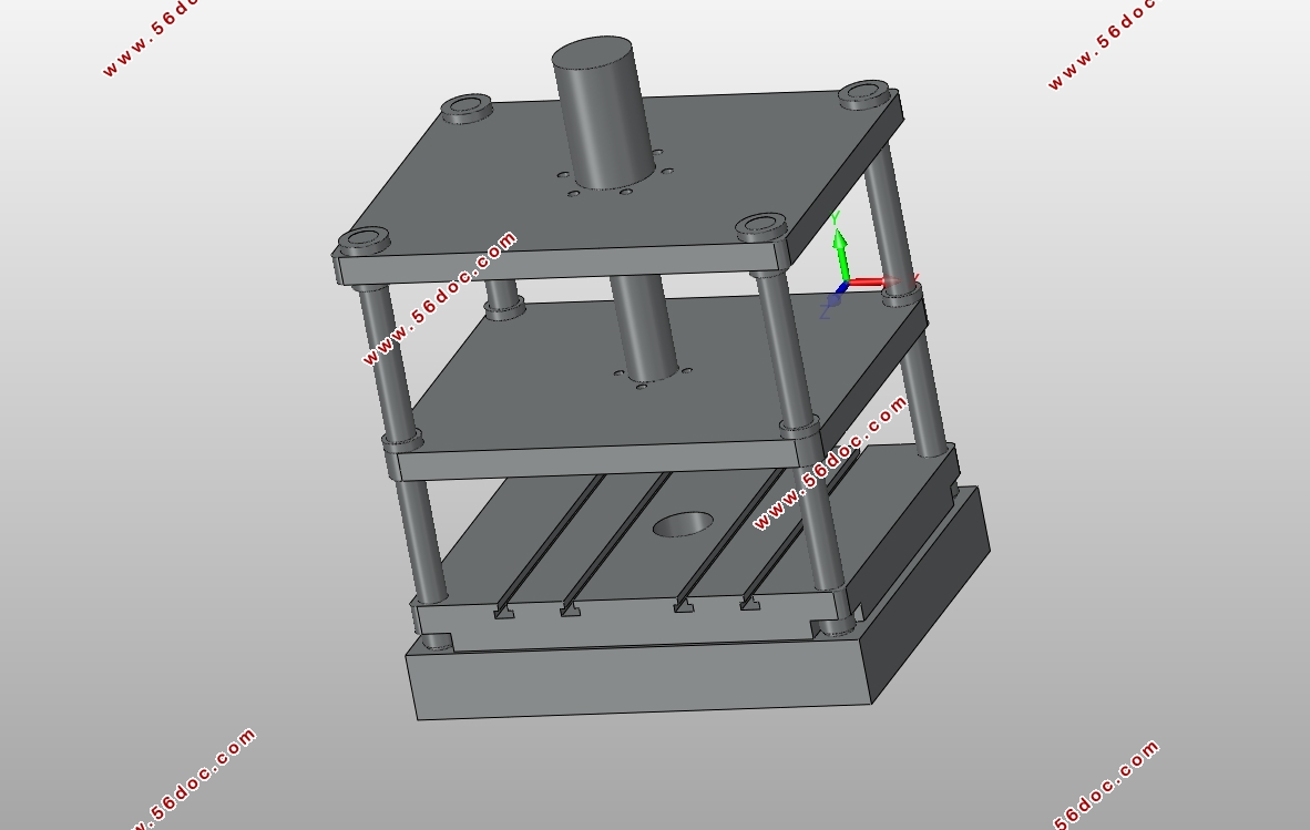 Y28-500T˫�����������������Ԫ�������Ż�(��SolidWorks��άͼ)