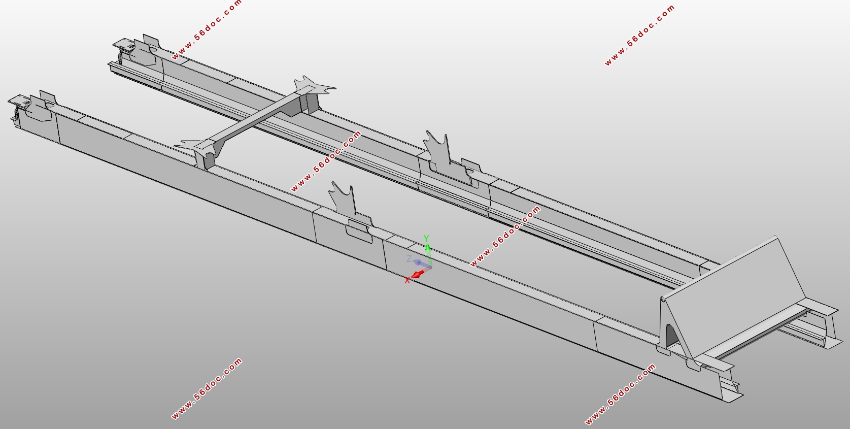65T/56m��װ��װж�ź�������(��CADͼ,SolidWorks��άͼ)