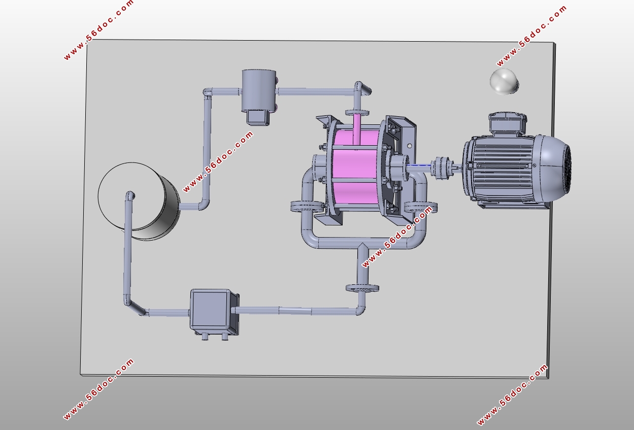 �����ʿ�ѭ���ķ���ʵ��װ�����(��CADͼ,SolidWorks��άͼ)